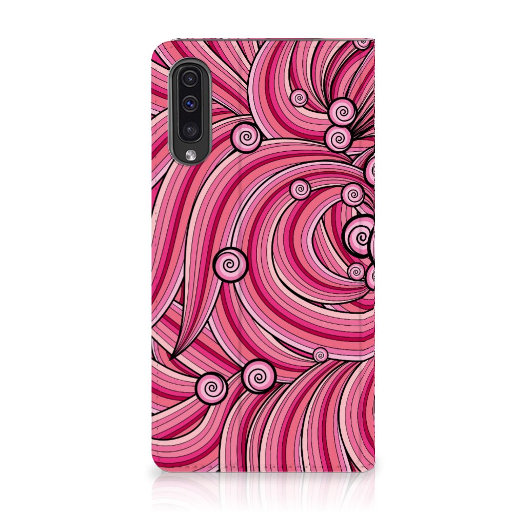 Samsung Galaxy A50 Bookcase Swirl Pink