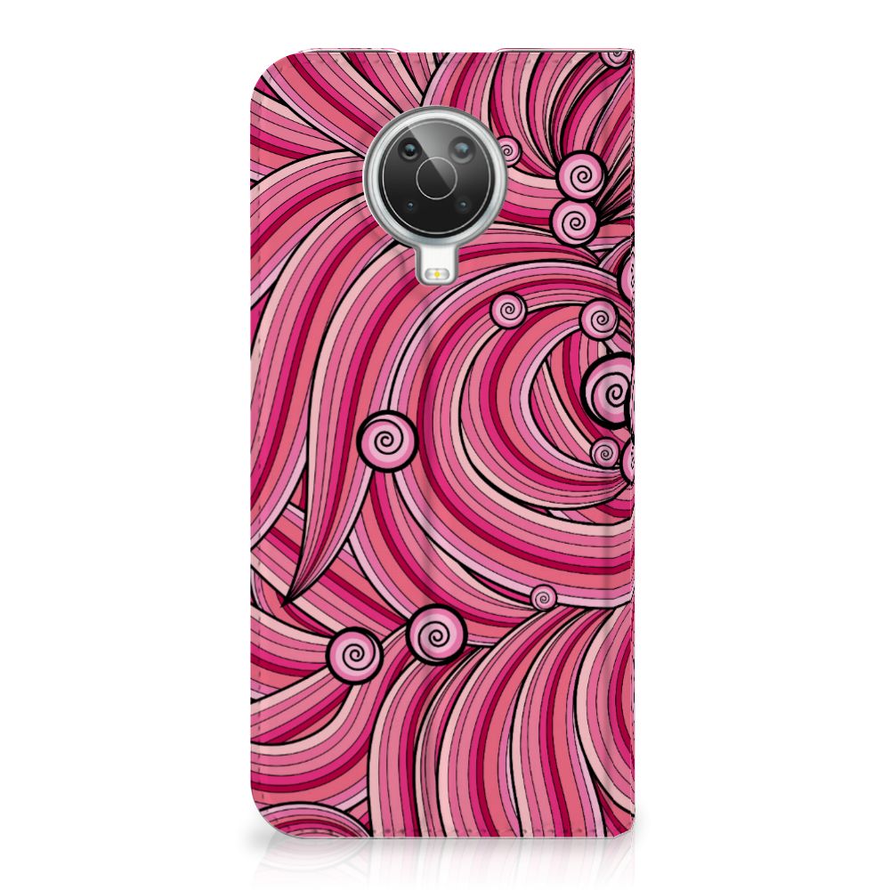 Nokia G10 | G20 Bookcase Swirl Pink