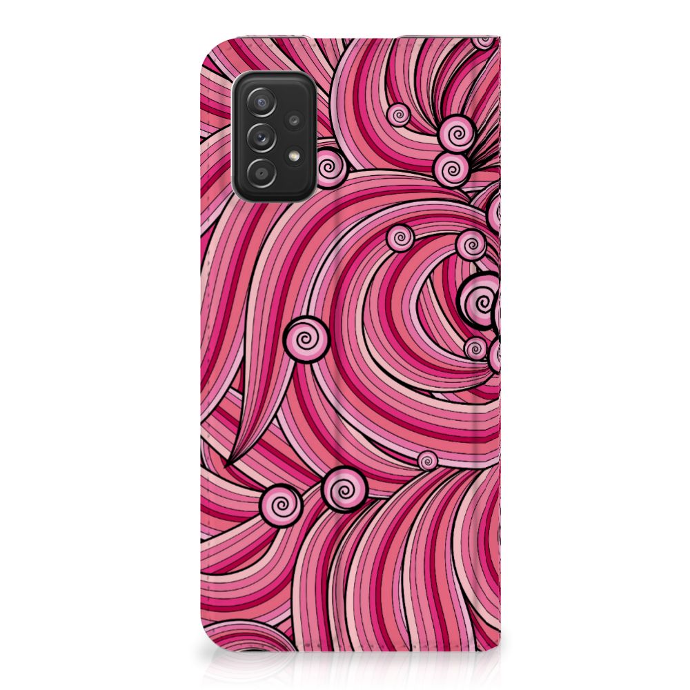 Samsung Galaxy A03s Bookcase Swirl Pink