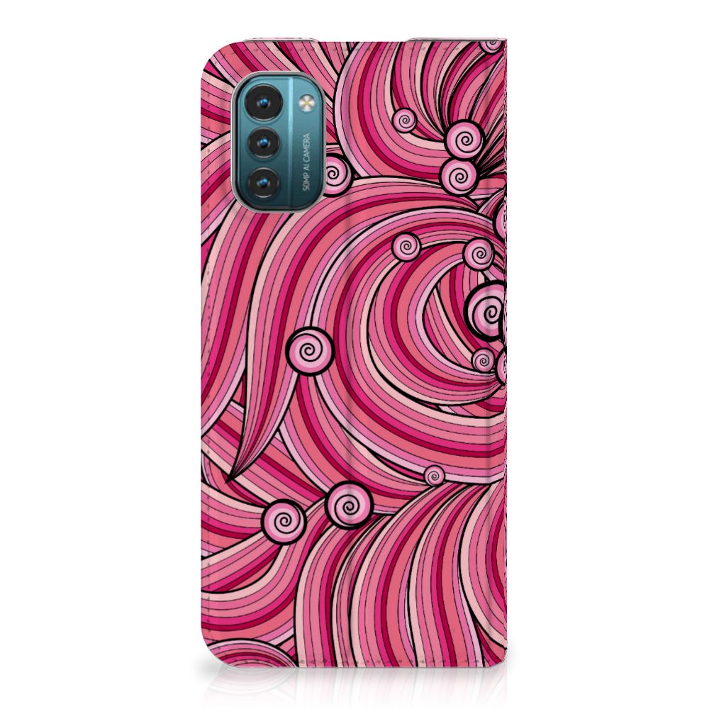 Nokia G11 | G21 Bookcase Swirl Pink