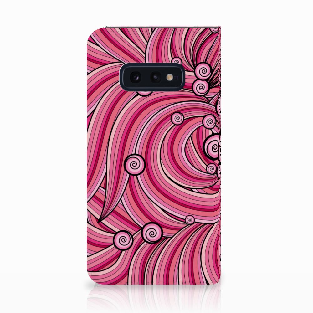 Samsung Galaxy S10e Bookcase Swirl Pink