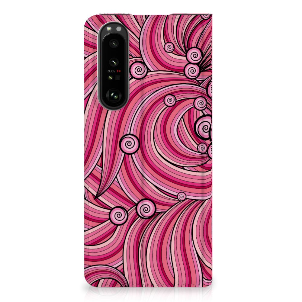 Sony Xperia 5 III Bookcase Swirl Pink