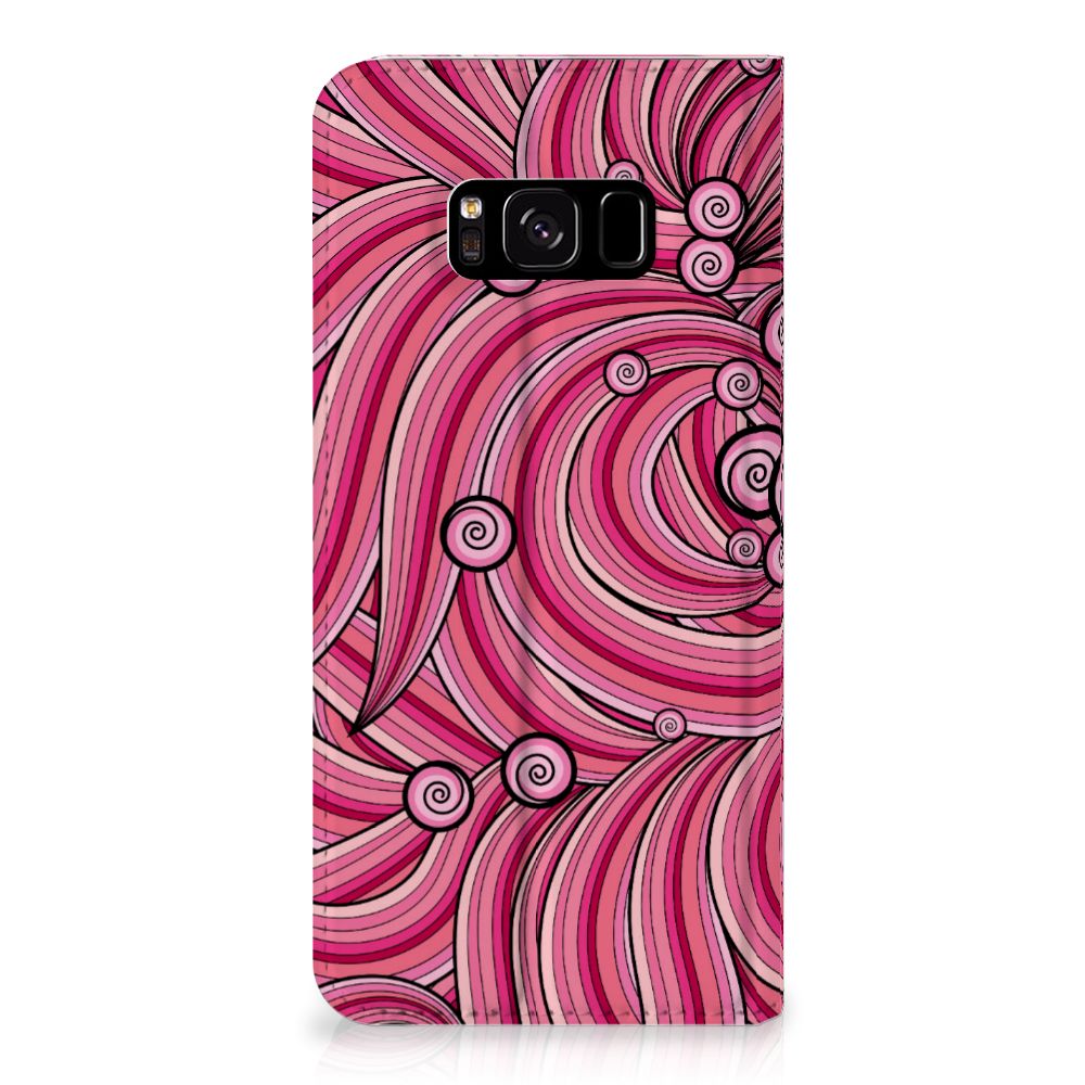 Samsung Galaxy S8 Bookcase Swirl Pink