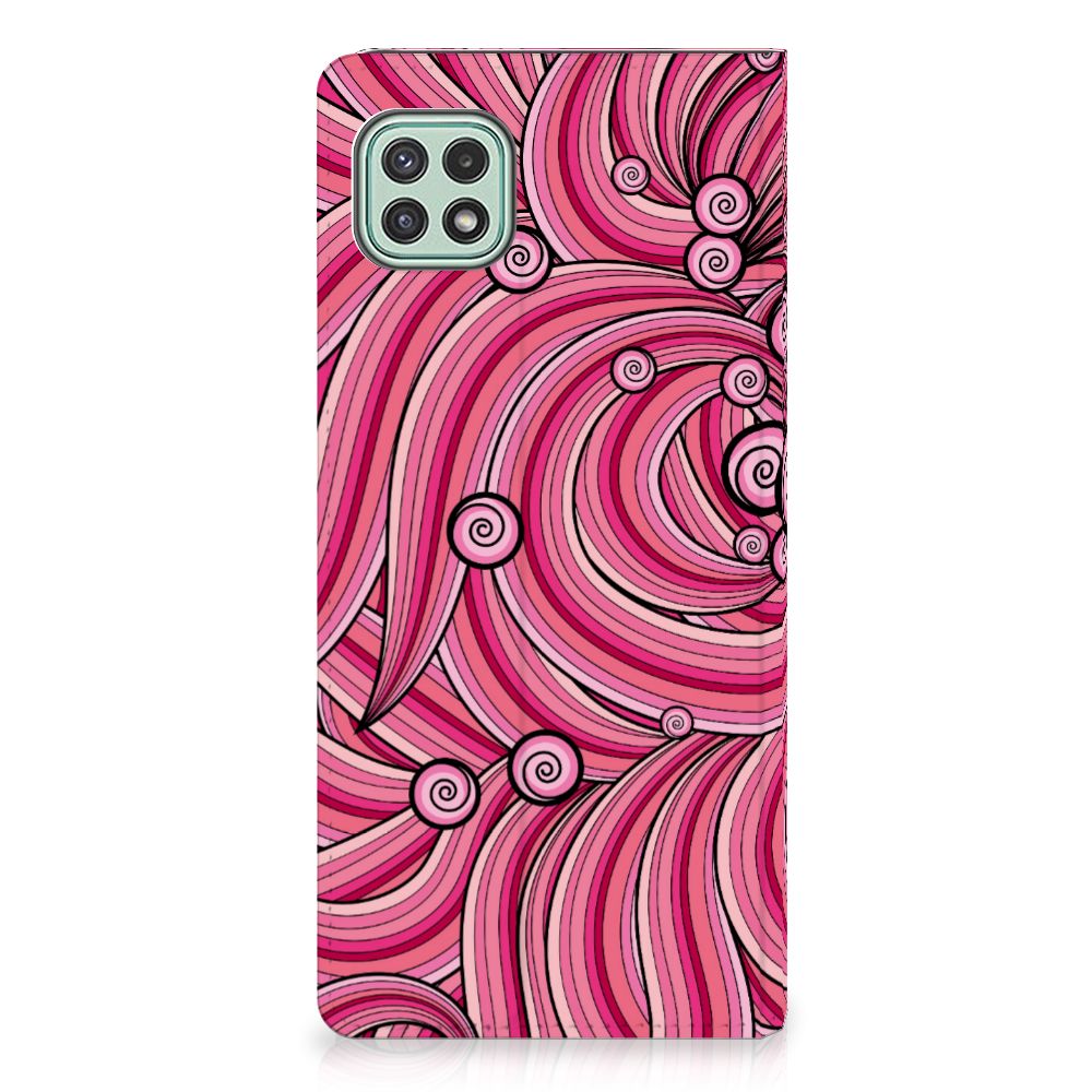 Samsung Galaxy A22 5G Bookcase Swirl Pink