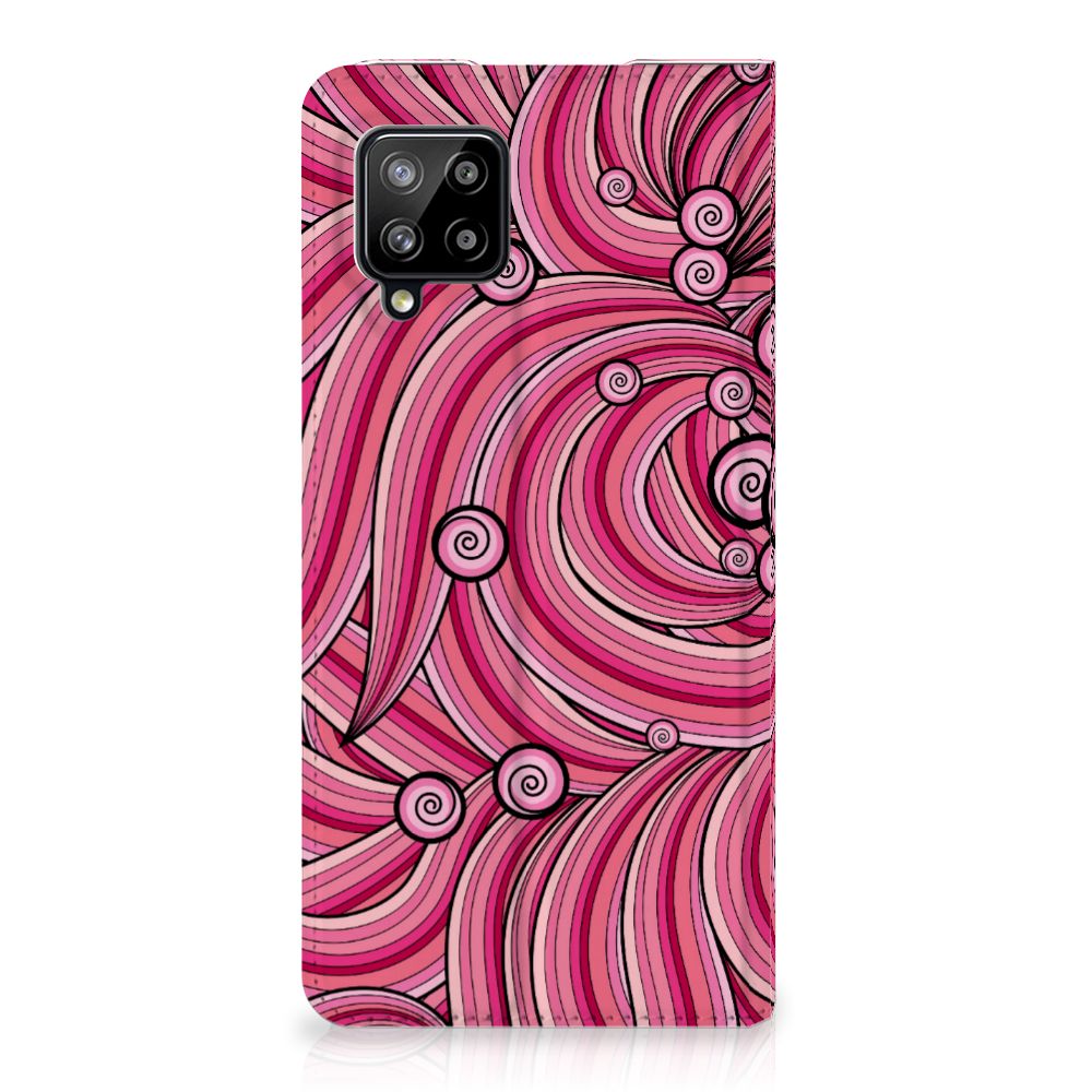 Samsung Galaxy A42 Bookcase Swirl Pink