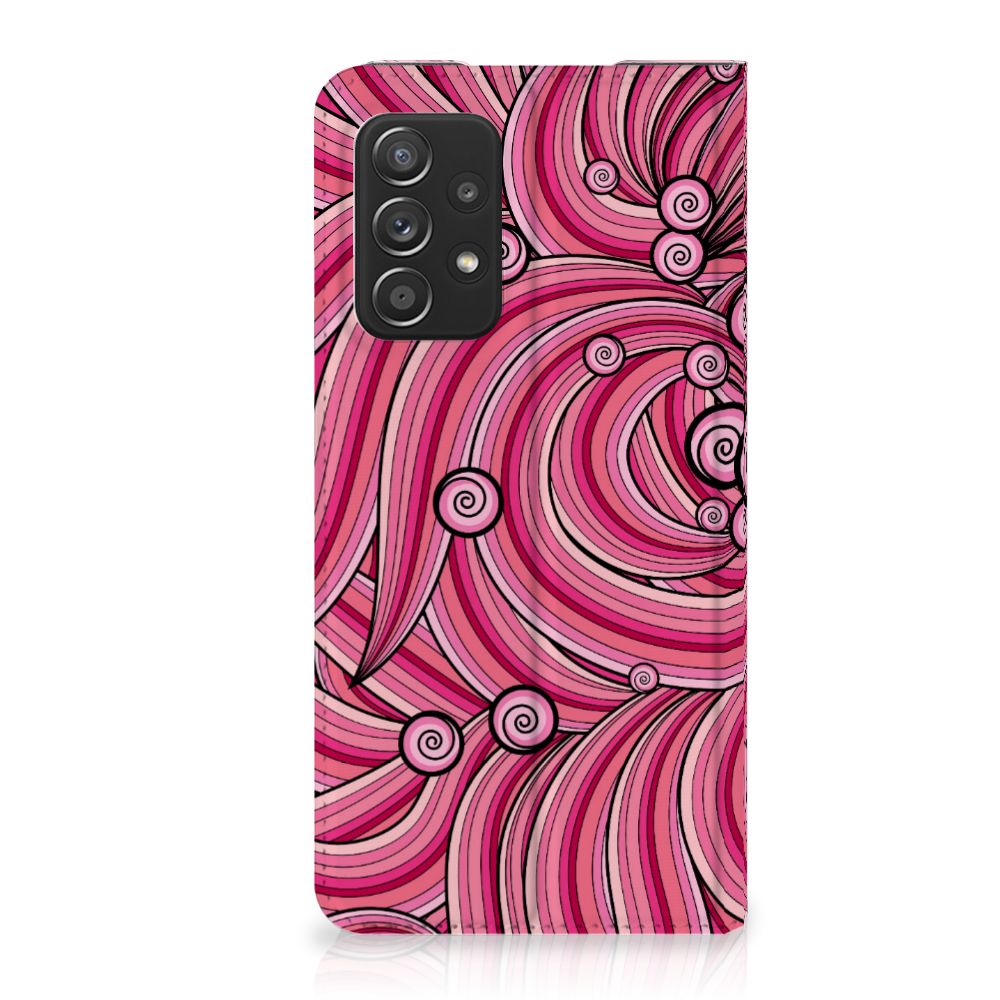 Samsung Galaxy A52 Bookcase Swirl Pink