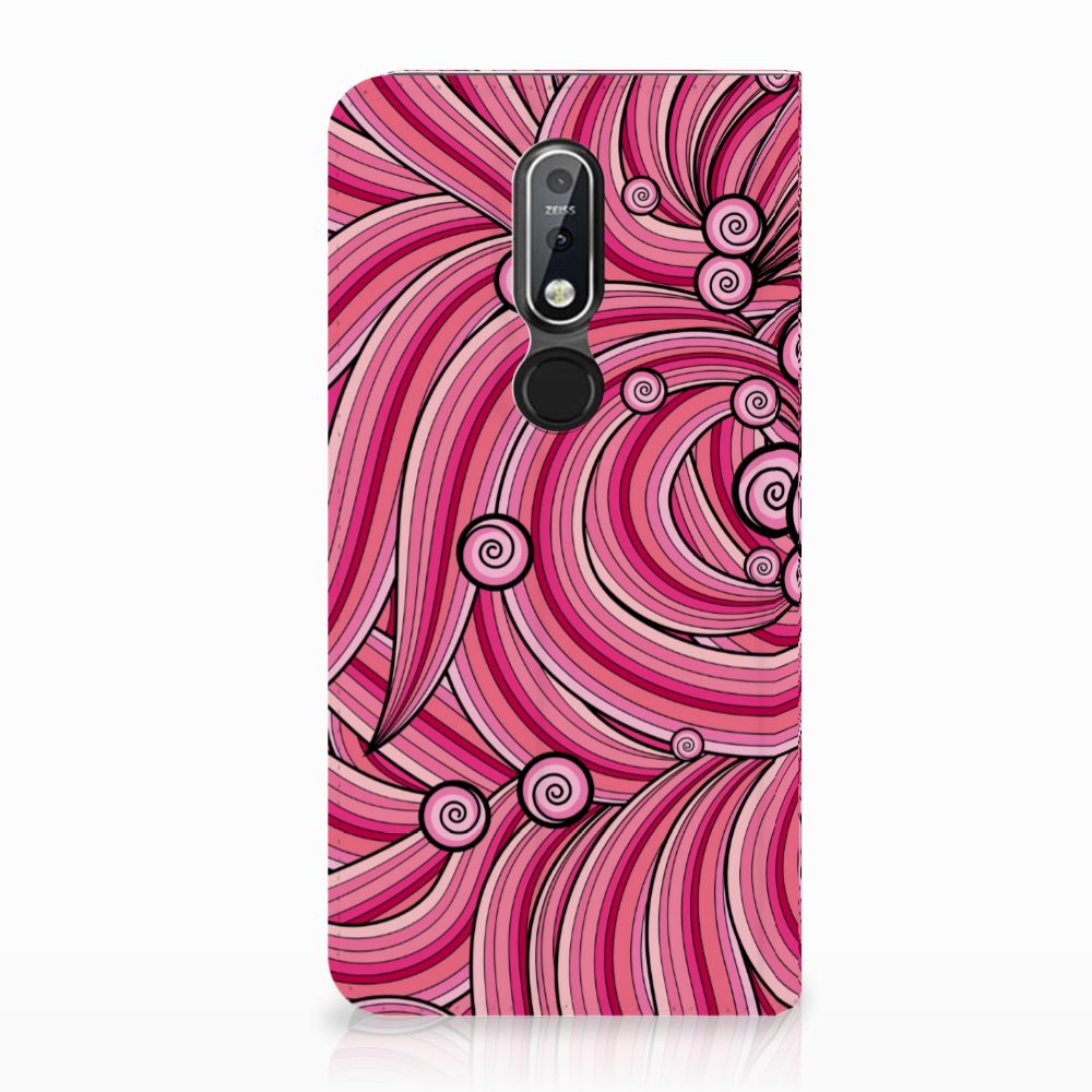 Nokia 7.1 (2018) Bookcase Swirl Pink