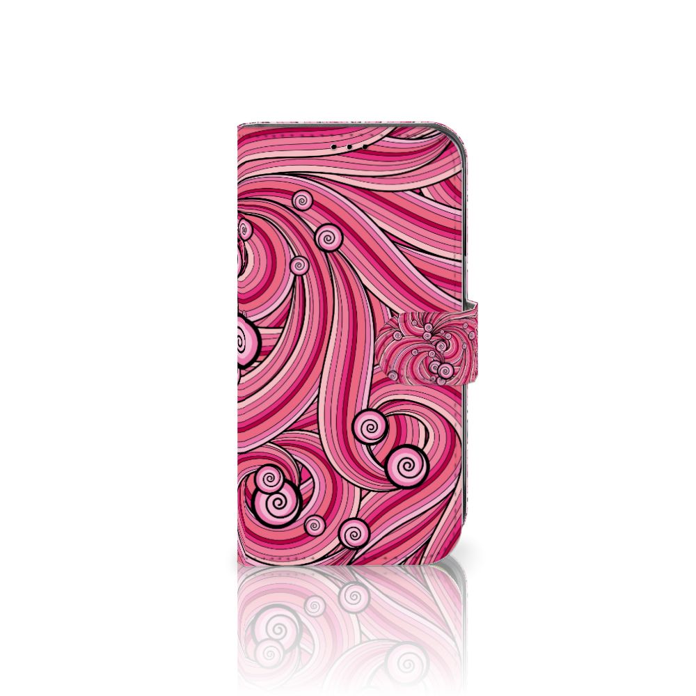 Apple iPhone 14 Hoesje Swirl Pink