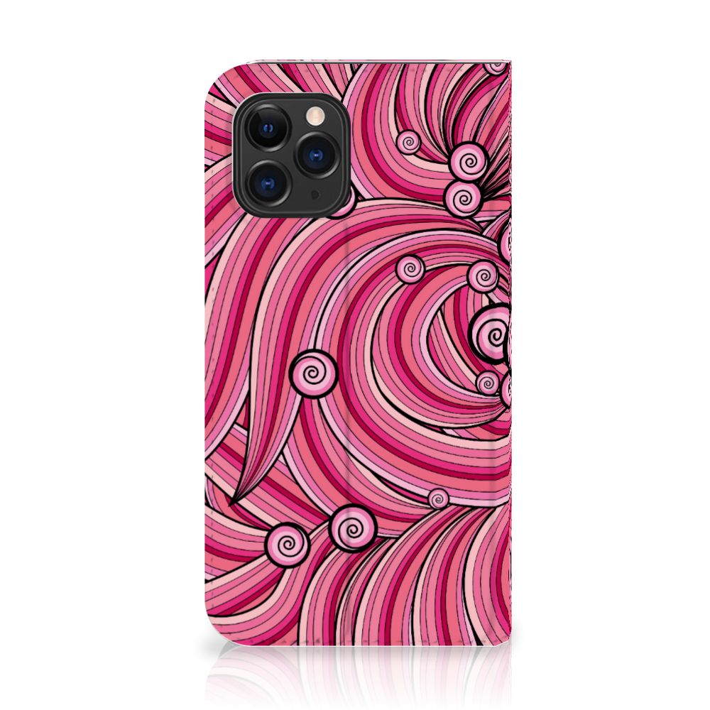 Apple iPhone 11 Pro Bookcase Swirl Pink