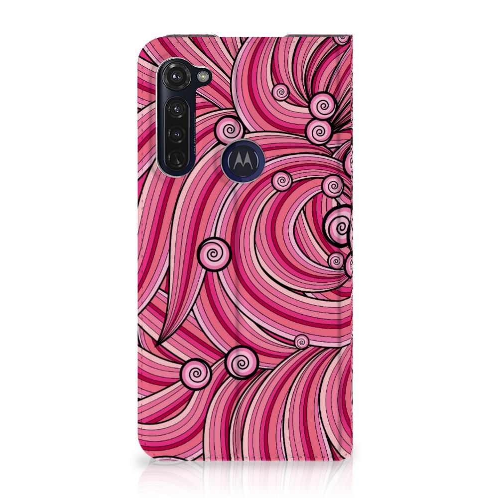 Motorola Moto G Pro Bookcase Swirl Pink