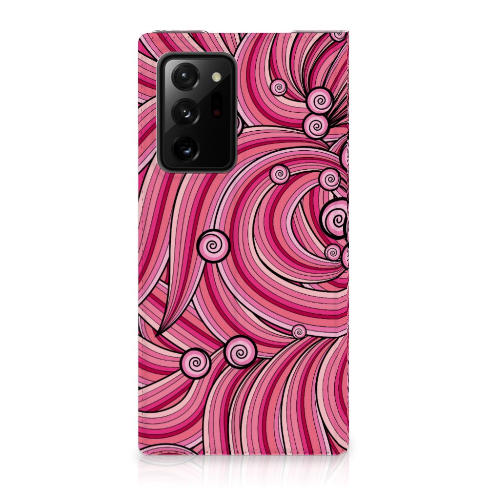 Samsung Galaxy Note 20 Ultra Bookcase Swirl Pink