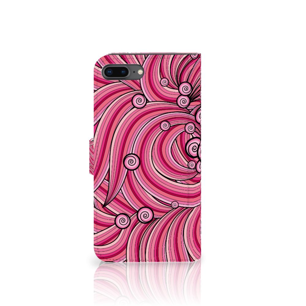 Apple iPhone 7 Plus | 8 Plus Hoesje Swirl Pink