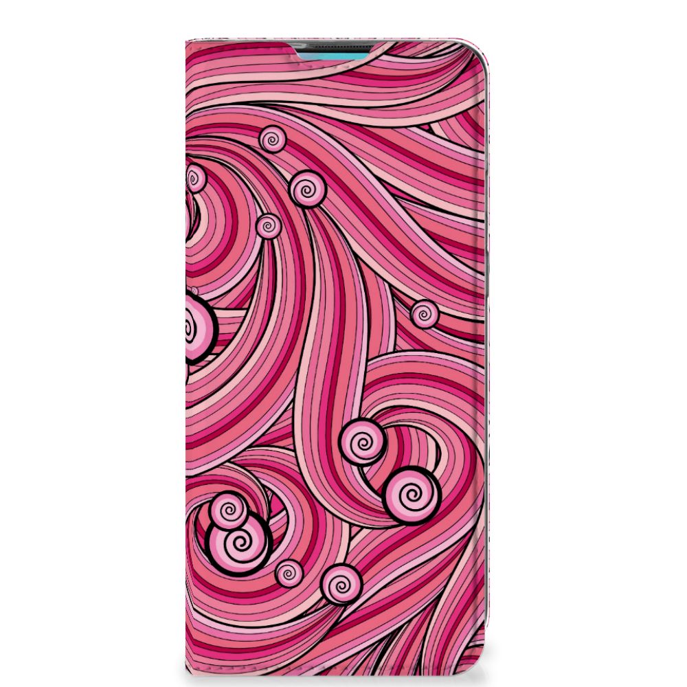 OnePlus 8T Bookcase Swirl Pink