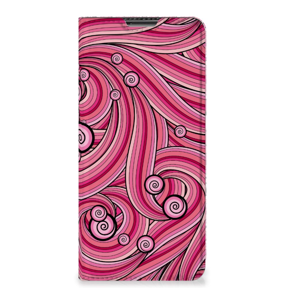OnePlus 9 Bookcase Swirl Pink