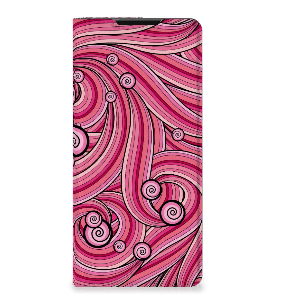 Samsung Galaxy S21 Ultra Bookcase Swirl Pink