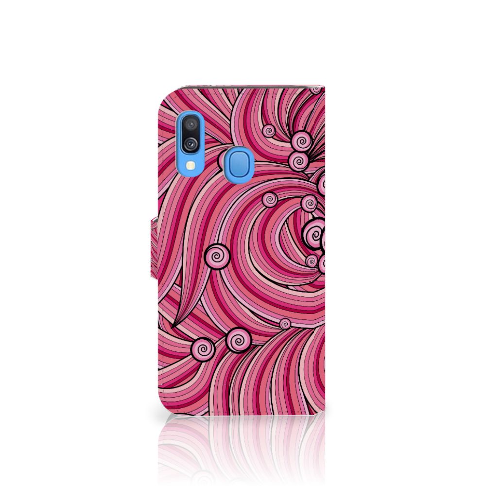 Samsung Galaxy A40 Hoesje Swirl Pink