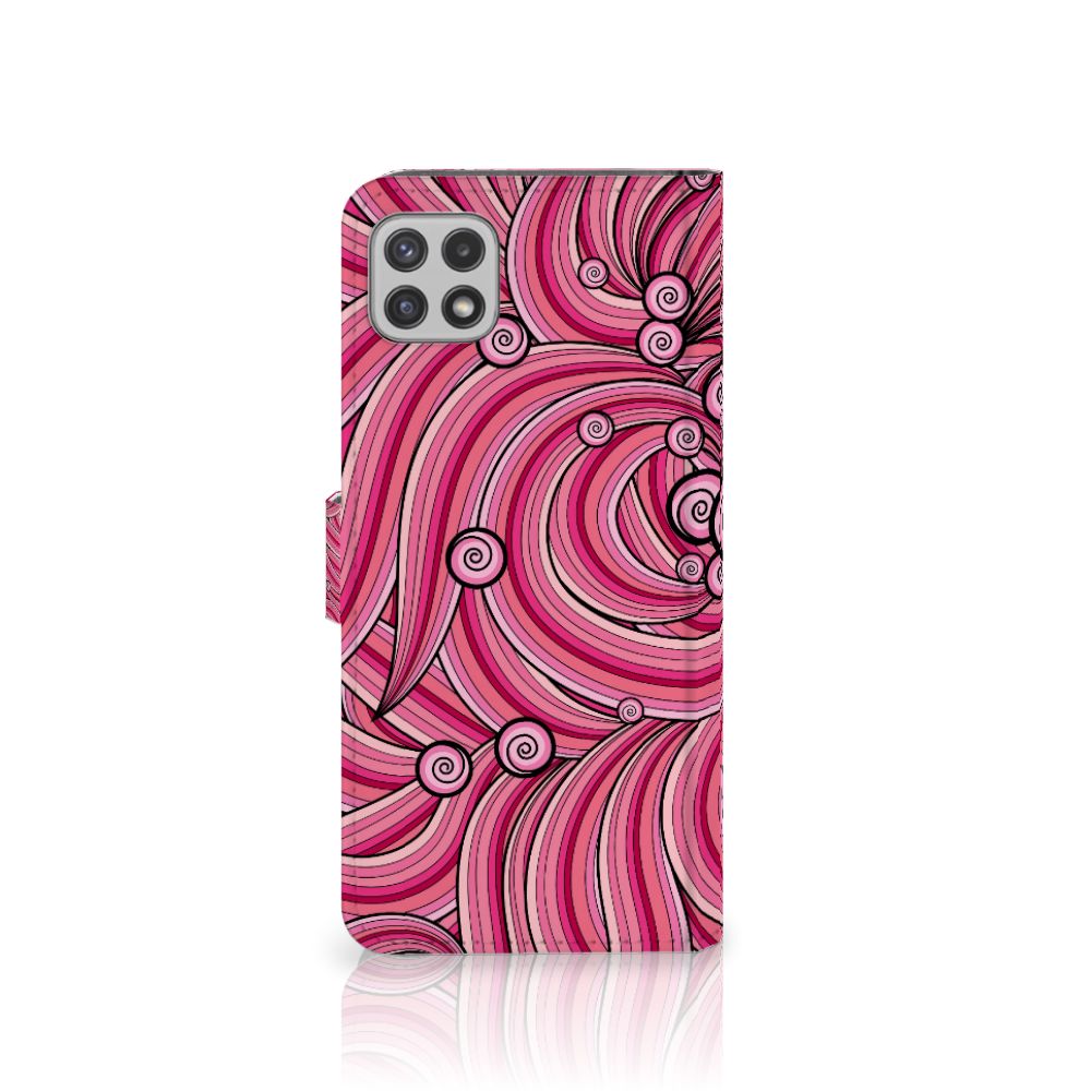 Samsung Galaxy A22 5G Hoesje Swirl Pink