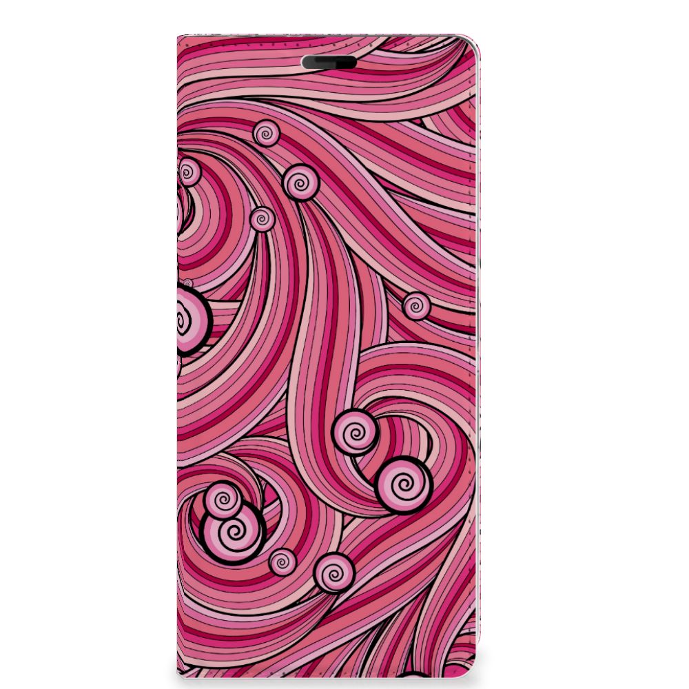 Sony Xperia 10 Plus Bookcase Swirl Pink