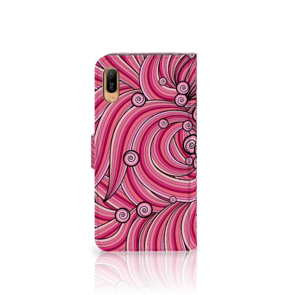 Huawei Y6 (2019) Hoesje Swirl Pink