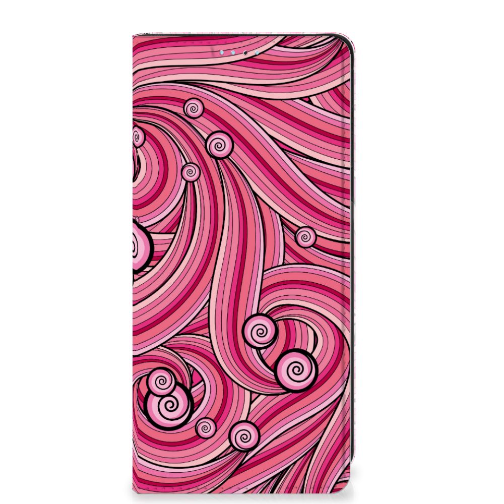 Xiaomi Redmi Note 11/11S Bookcase Swirl Pink