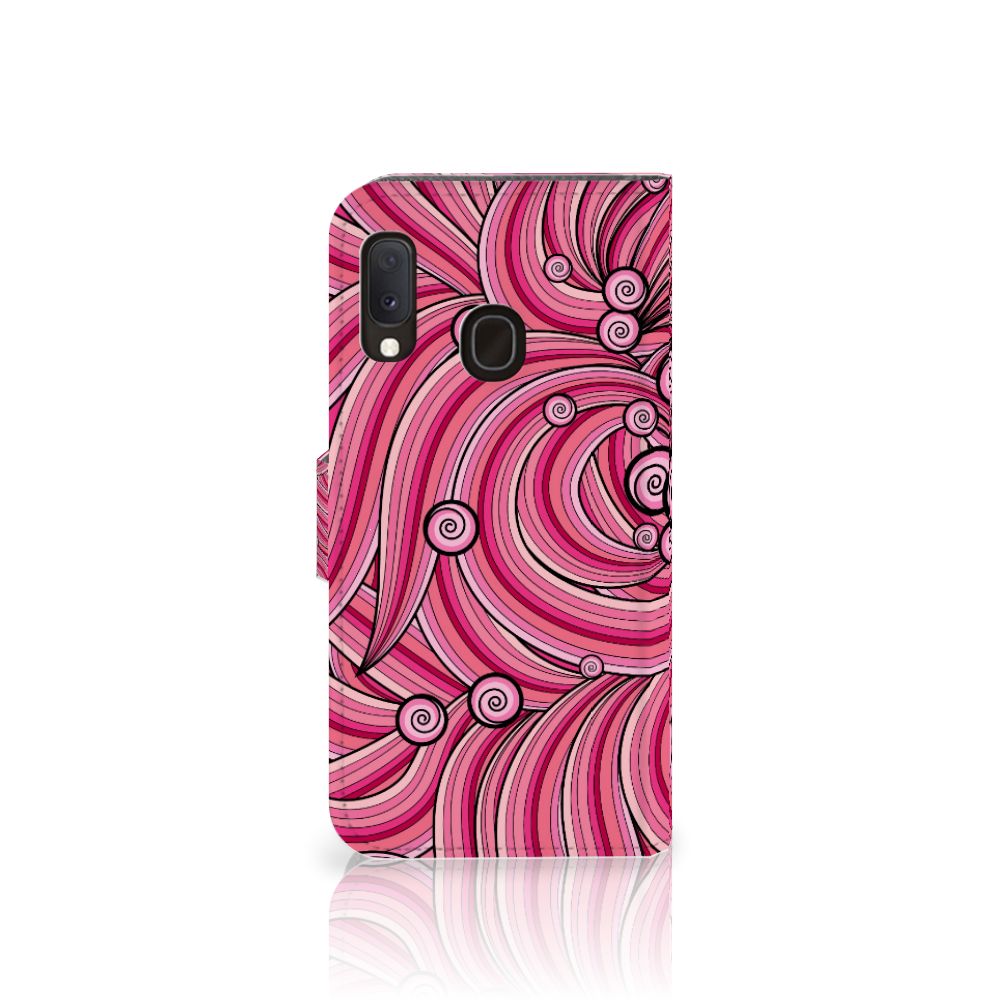 Samsung Galaxy A20e Hoesje Swirl Pink
