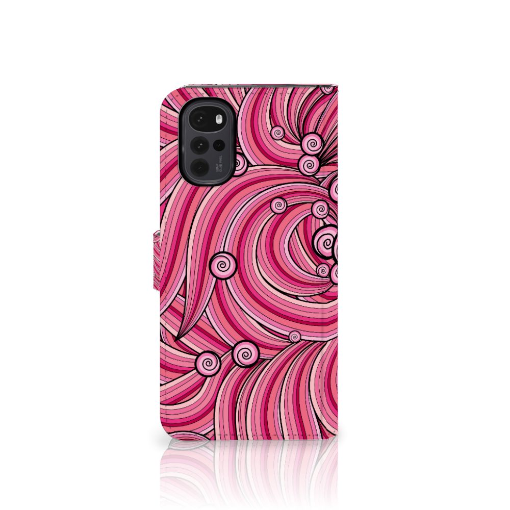 Motorola Moto G22 Hoesje Swirl Pink