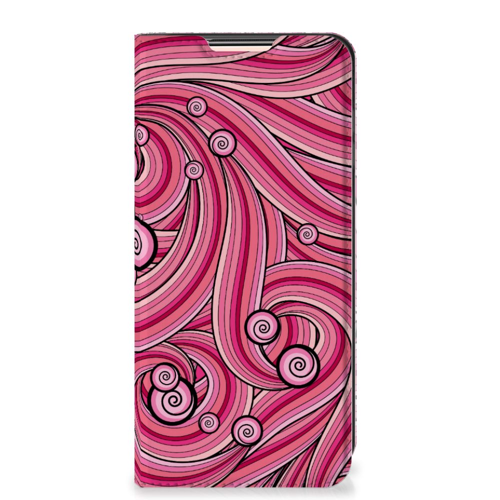Xiaomi Redmi Note 10/10T 5G | Poco M3 Pro Bookcase Swirl Pink