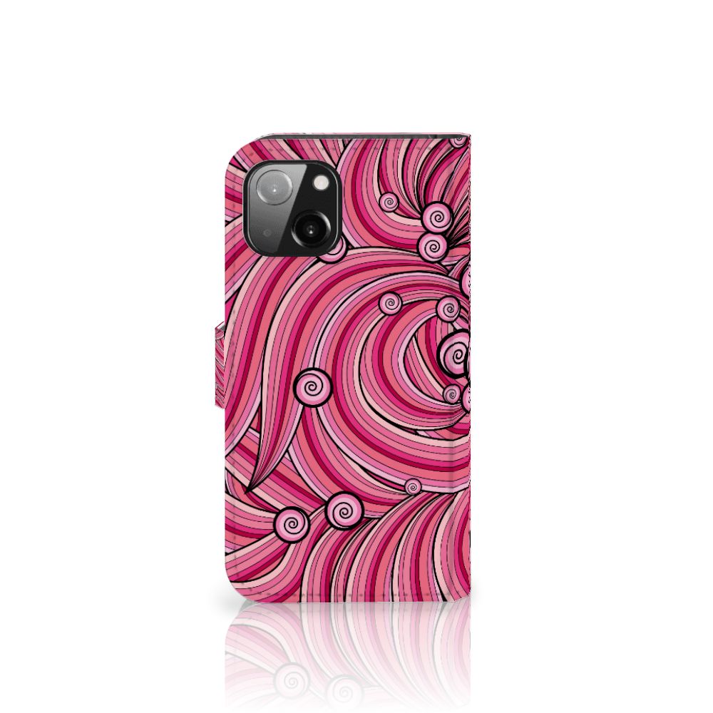 Apple iPhone 13 Hoesje Swirl Pink