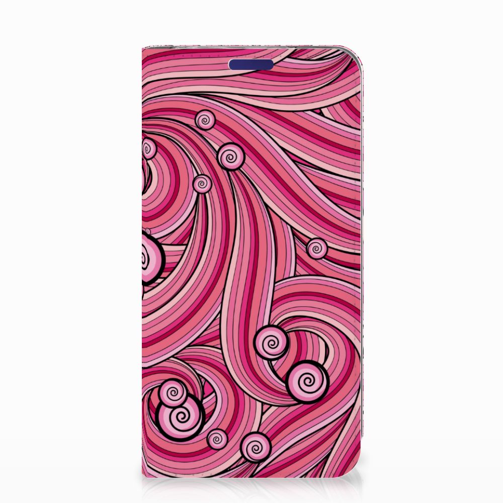 Samsung Galaxy S10e Bookcase Swirl Pink