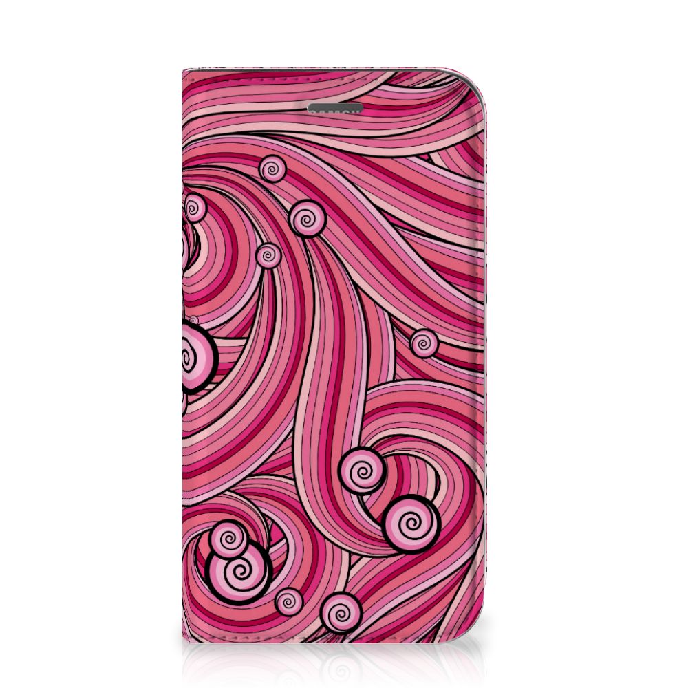 Samsung Galaxy Xcover 4s Bookcase Swirl Pink
