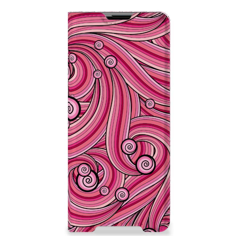 Sony Xperia 5 III Bookcase Swirl Pink