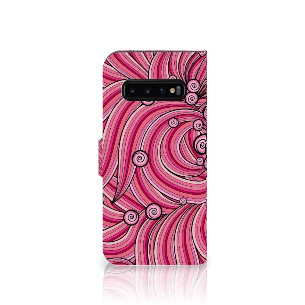 Samsung Galaxy S10 Plus Hoesje Swirl Pink