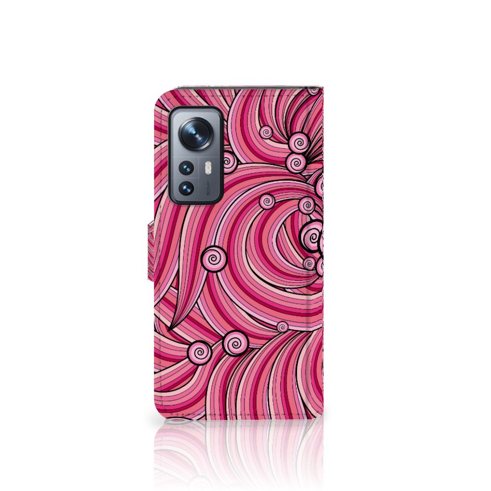 Xiaomi 12 | 12X Hoesje Swirl Pink
