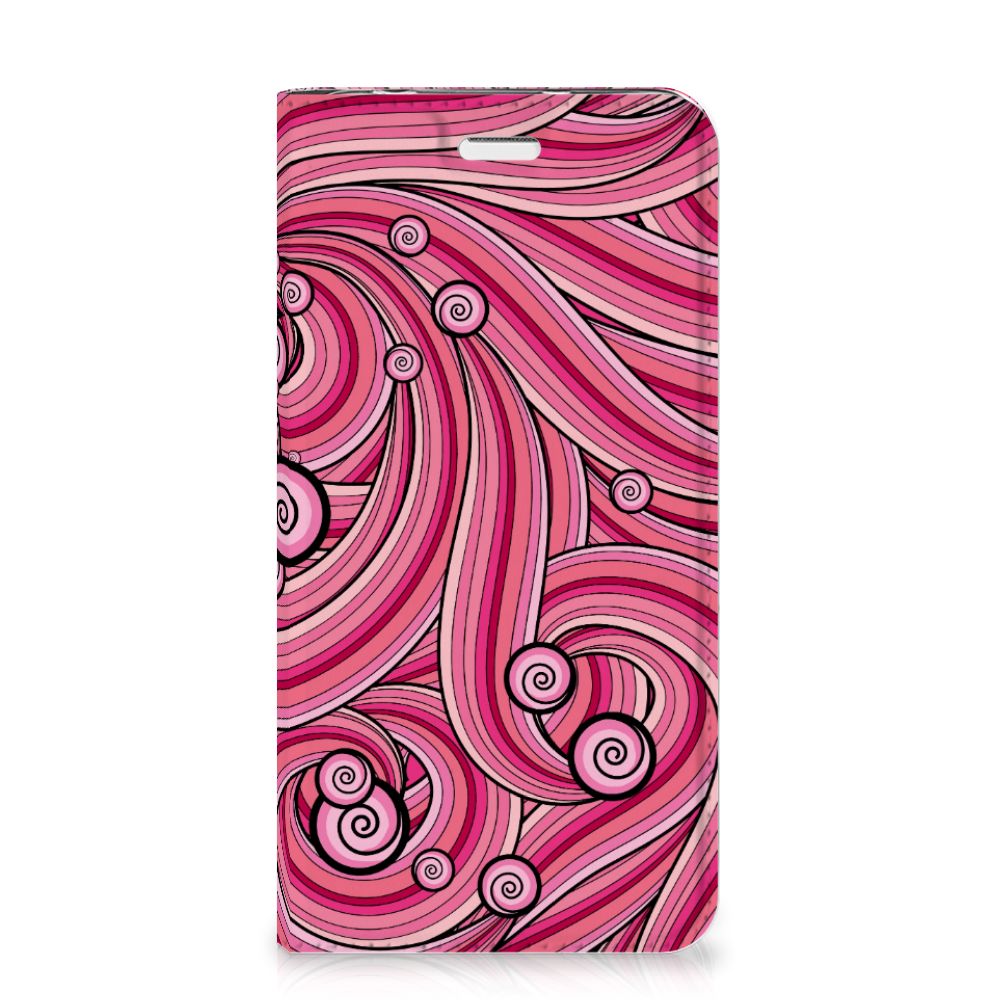 Huawei Y5 2 | Y6 Compact Bookcase Swirl Pink