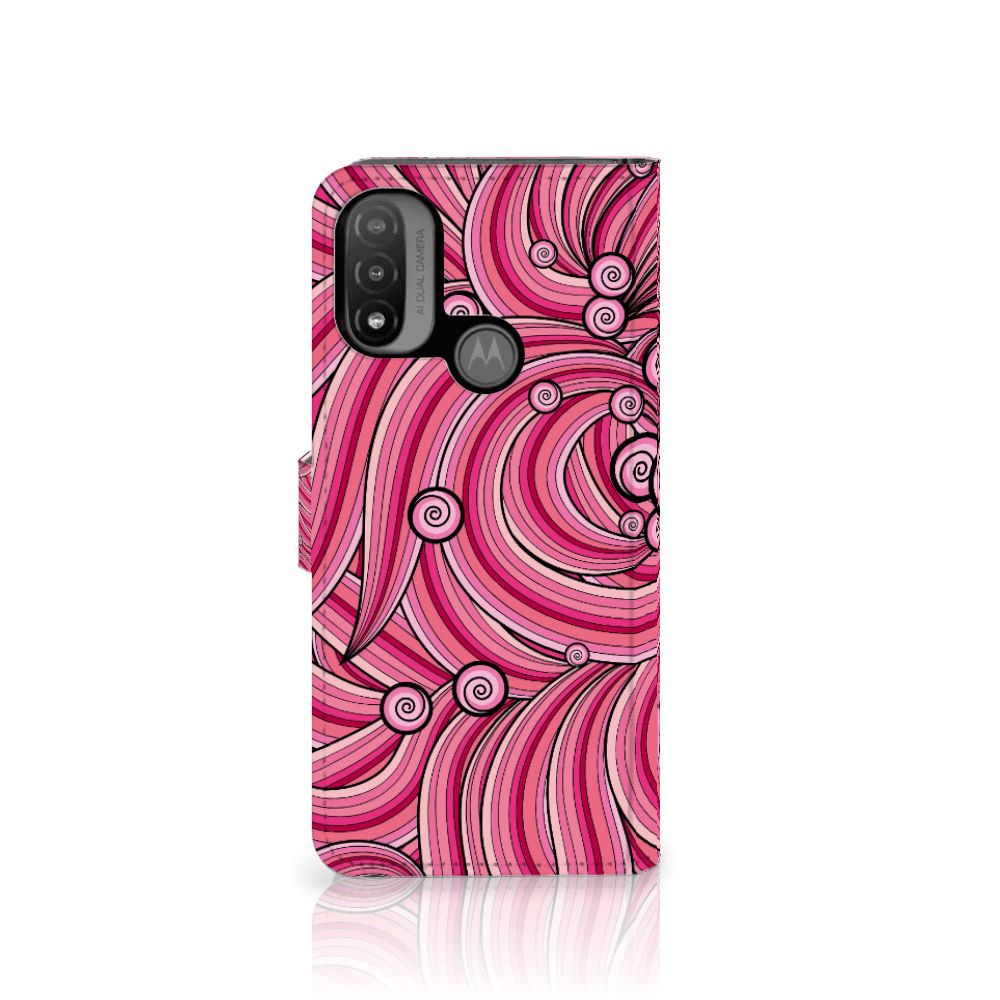 Motorola Moto E20 | E30 | E40 Hoesje Swirl Pink