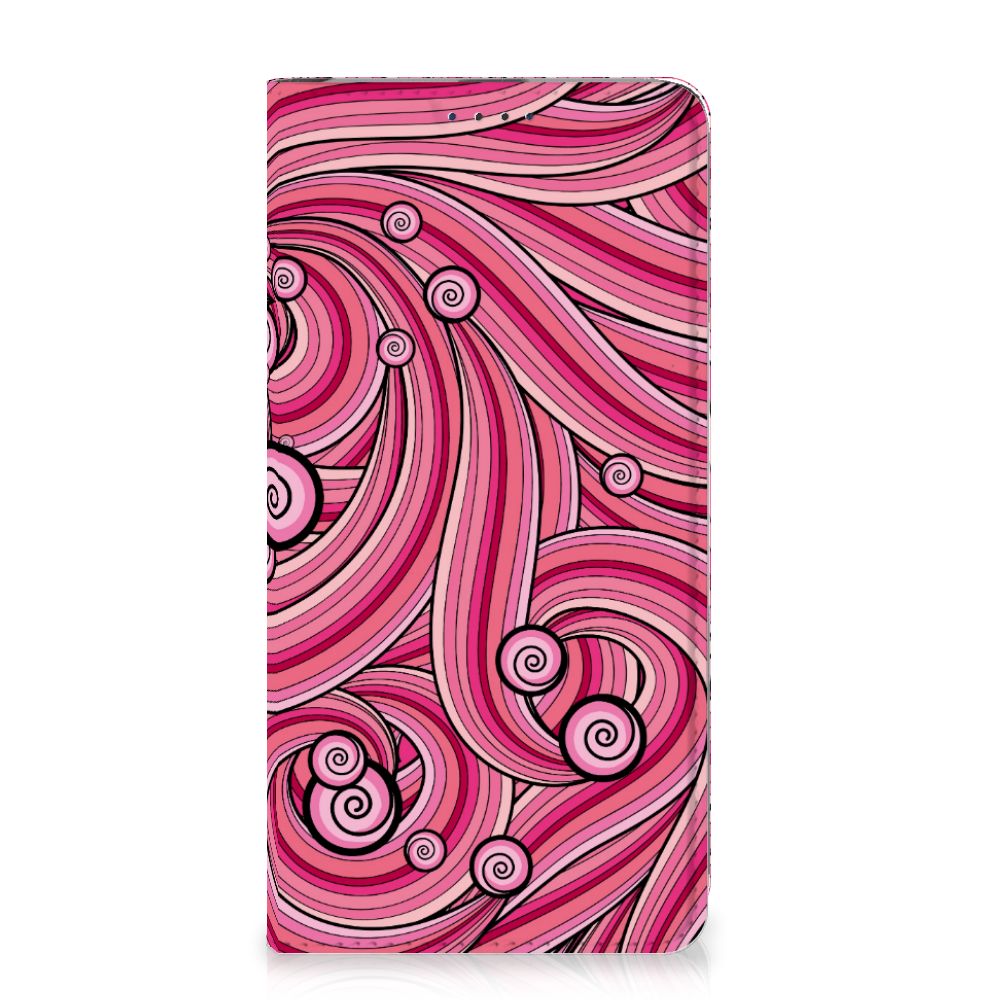 Samsung Galaxy A20e Bookcase Swirl Pink