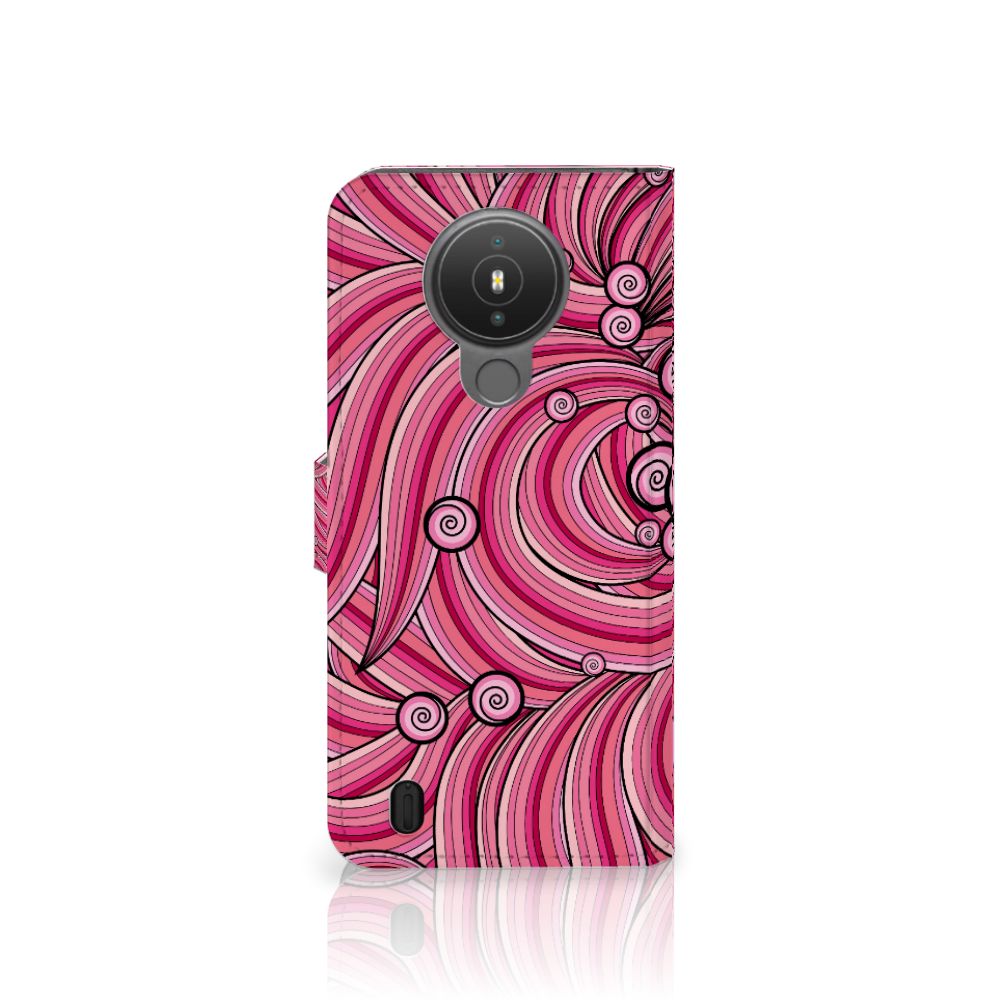 Nokia 1.4 Hoesje Swirl Pink