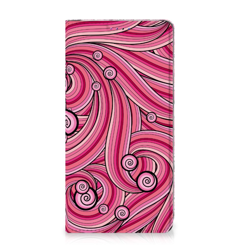 Huawei P30 Lite New Edition Bookcase Swirl Pink