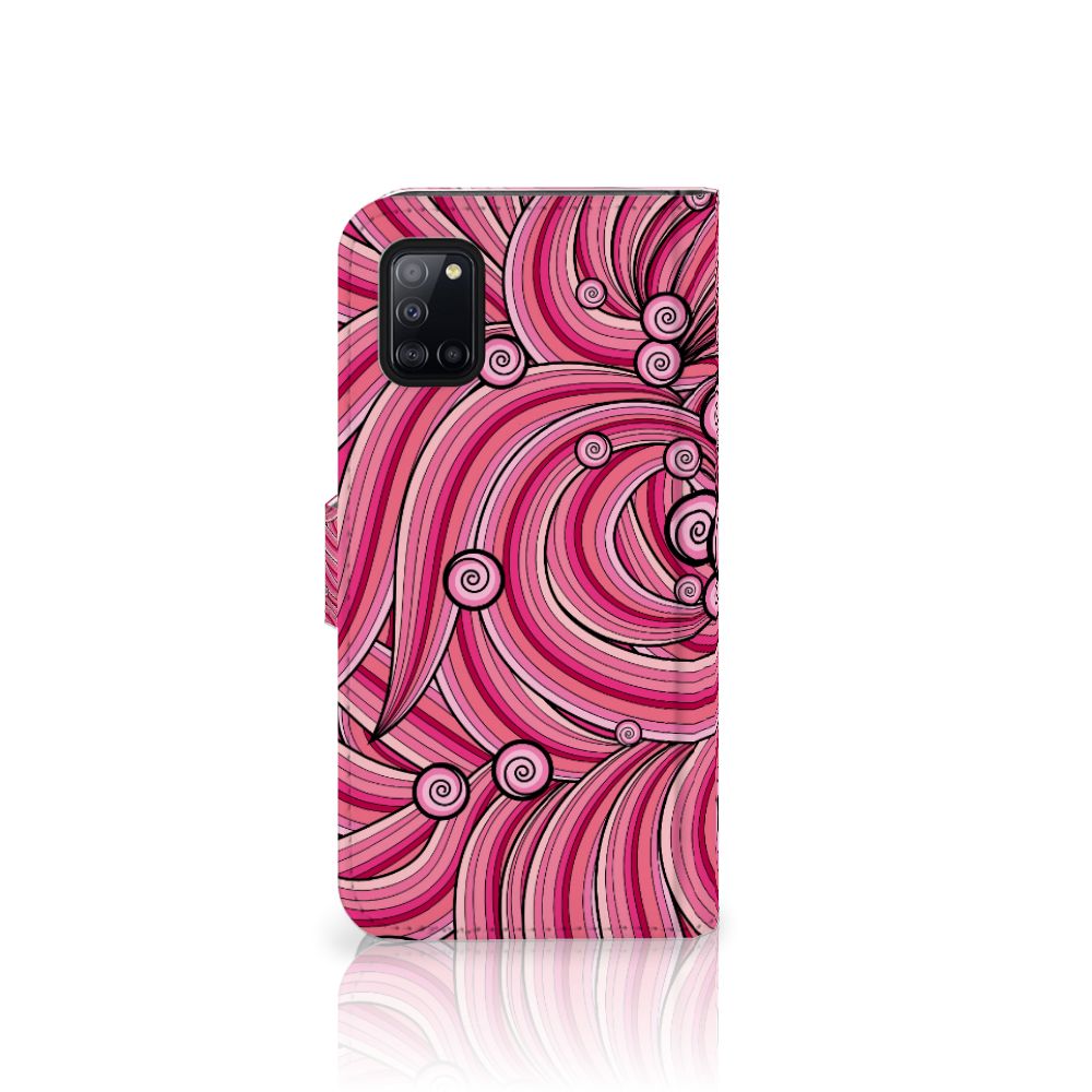 Samsung Galaxy A31 Hoesje Swirl Pink