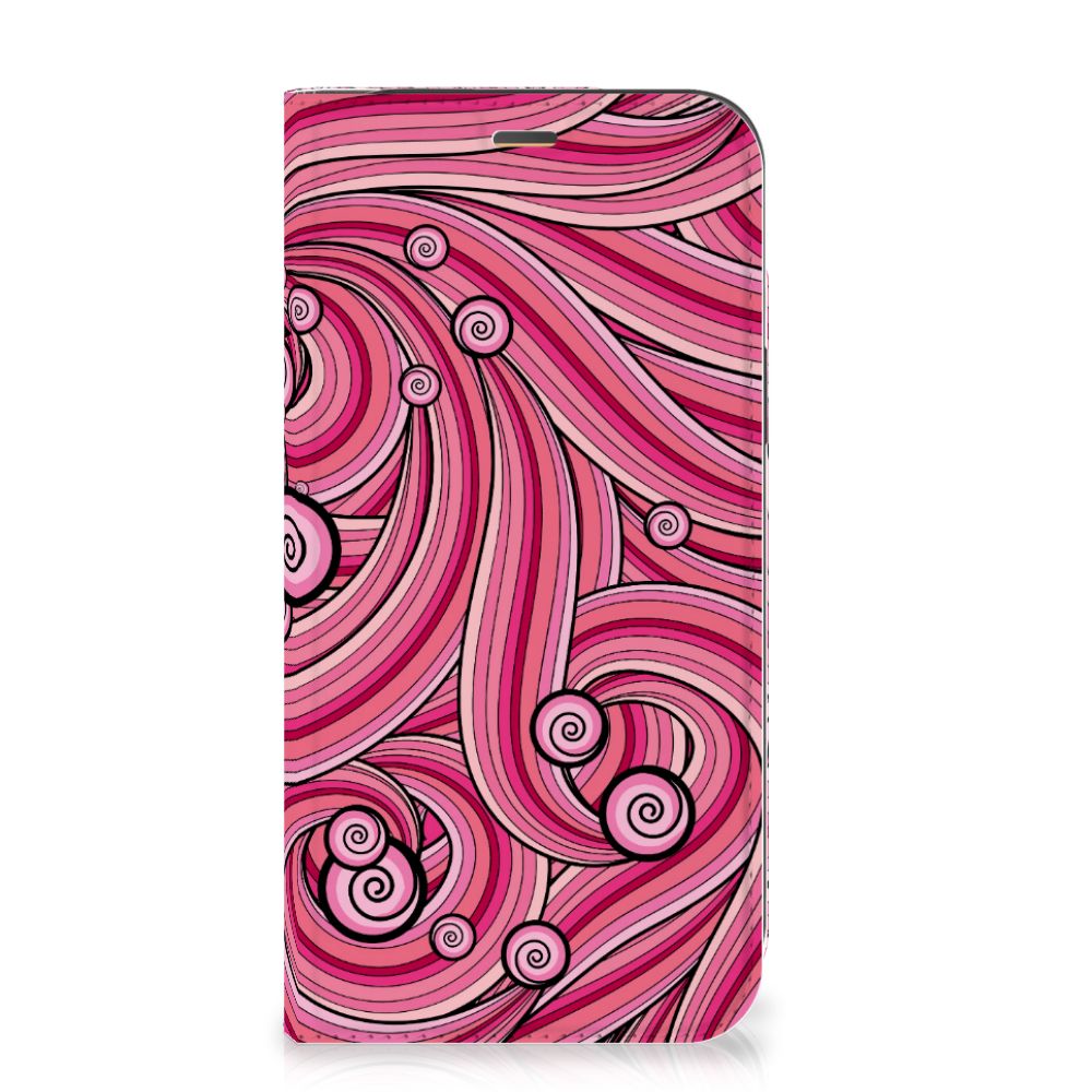 iPhone 12 | iPhone 12 Pro Bookcase Swirl Pink
