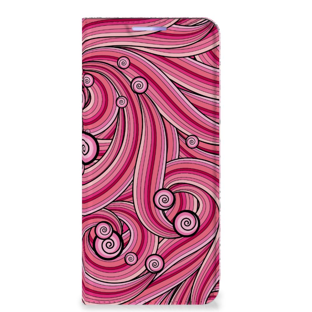 OPPO Find X3 Lite Bookcase Swirl Pink