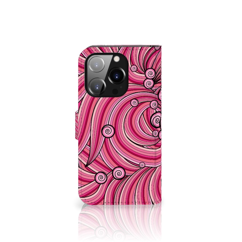 iPhone 14 Pro Hoesje Swirl Pink
