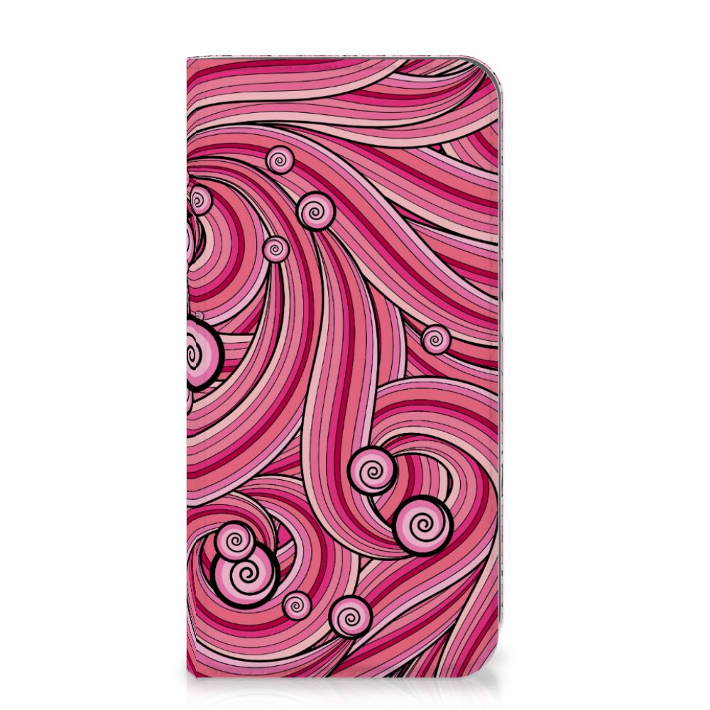Apple iPhone Xs Max Bookcase Swirl Pink