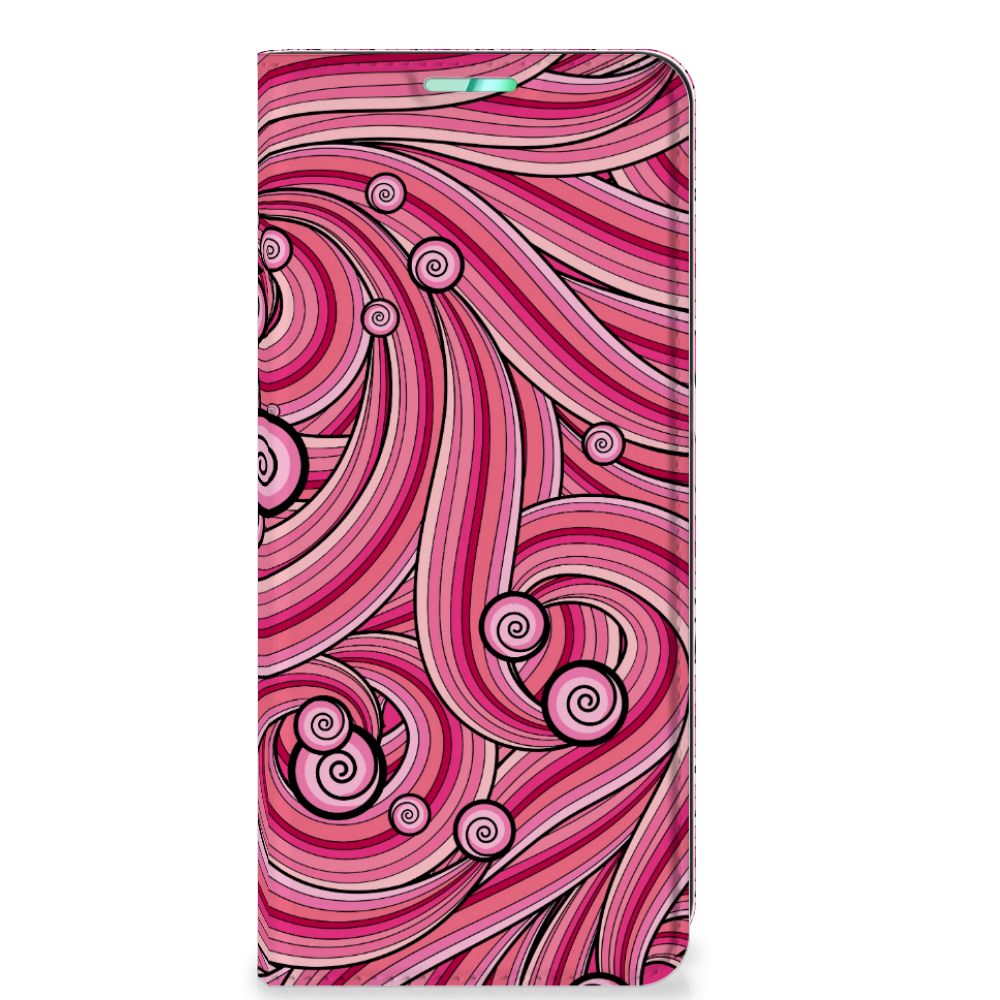 OnePlus 9 Pro Bookcase Swirl Pink