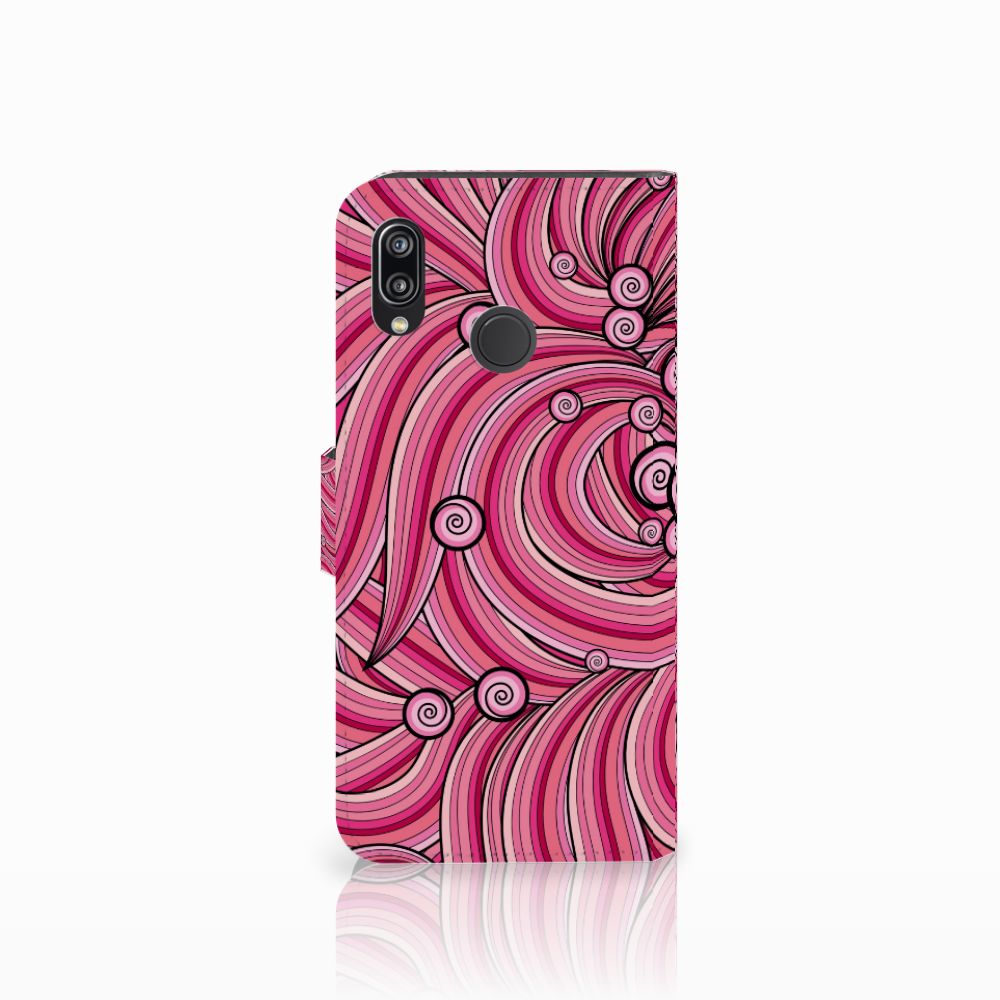 Huawei P20 Lite Hoesje Swirl Pink