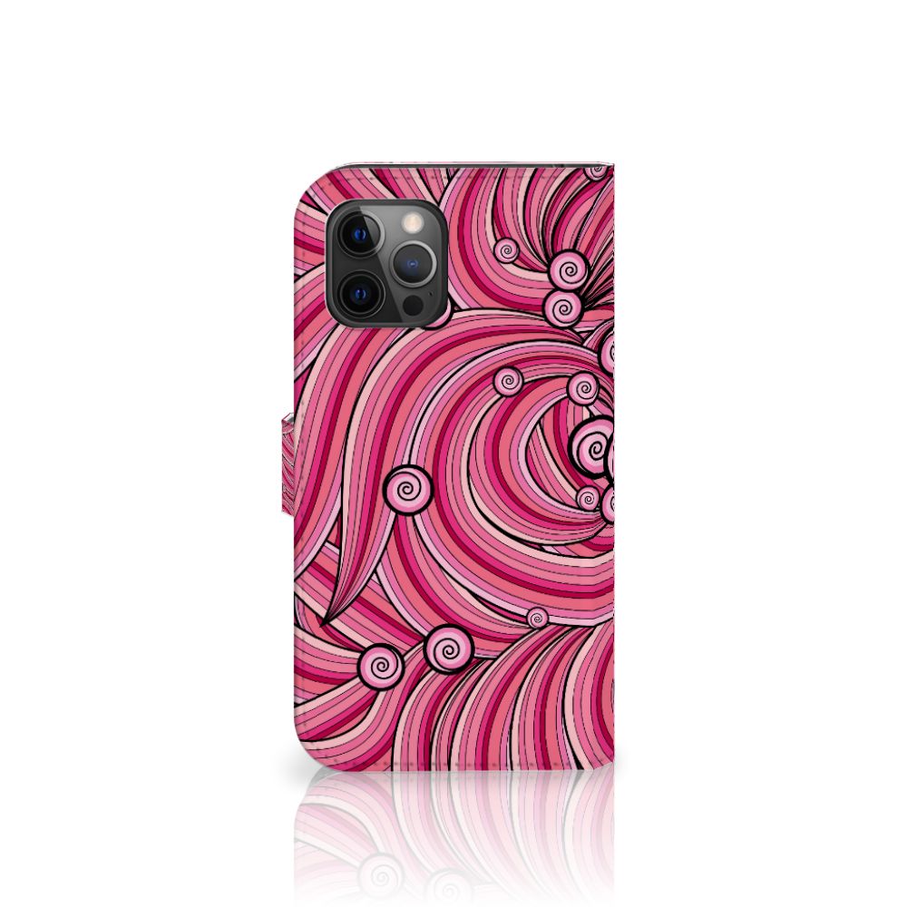 Apple iPhone 12 Pro Max Hoesje Swirl Pink