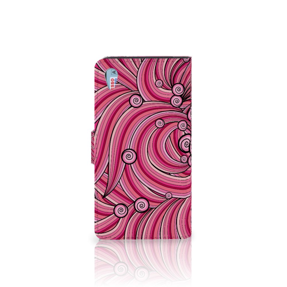 Sony Xperia Z3 Hoesje Swirl Pink