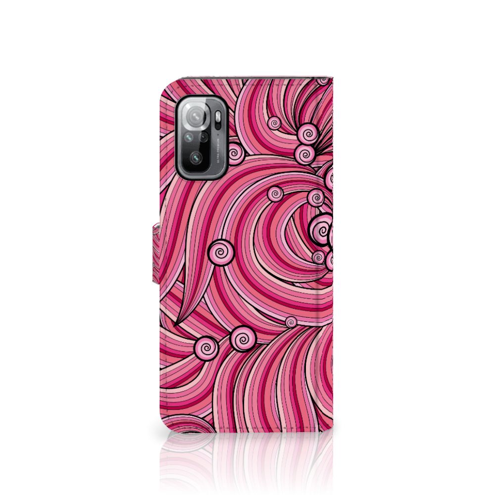 Xiaomi Redmi Note 10/10T 5G | Poco M3 Pro Hoesje Swirl Pink