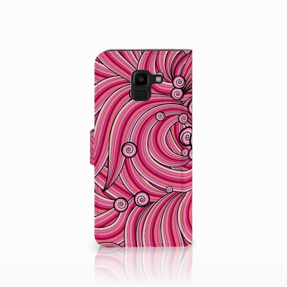 Samsung Galaxy J6 2018 Hoesje Swirl Pink