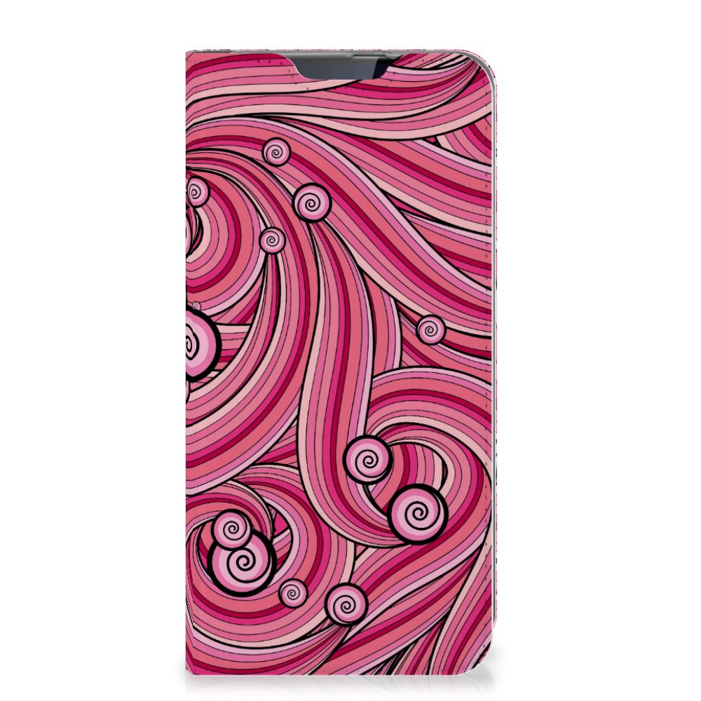Samsung Galaxy A60 Bookcase Swirl Pink